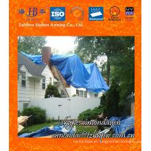 PE tampa de madeira Tarpaulin, envoltório de madeira, PE Tarps, Telhado Tampa Tarpaulin